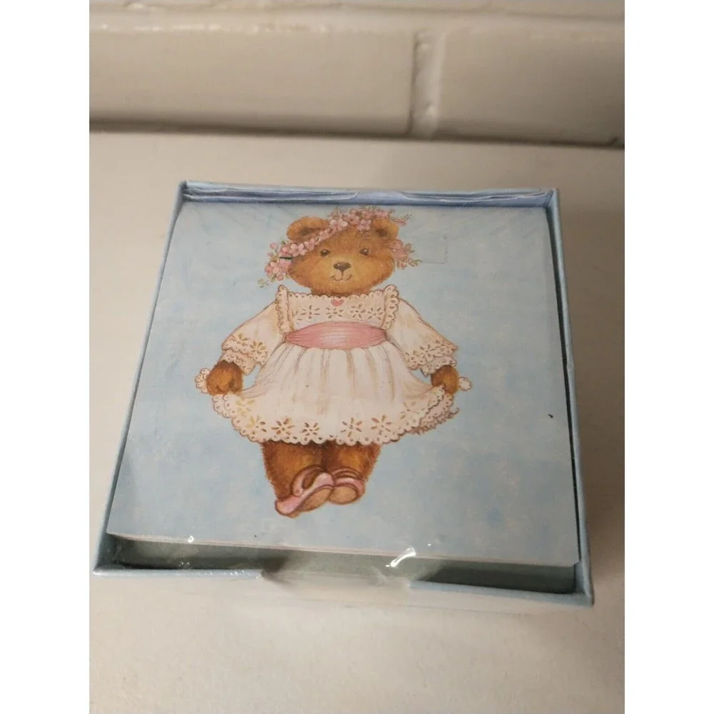 Bear Memo Cube Mini Telephone Address Book Vintage